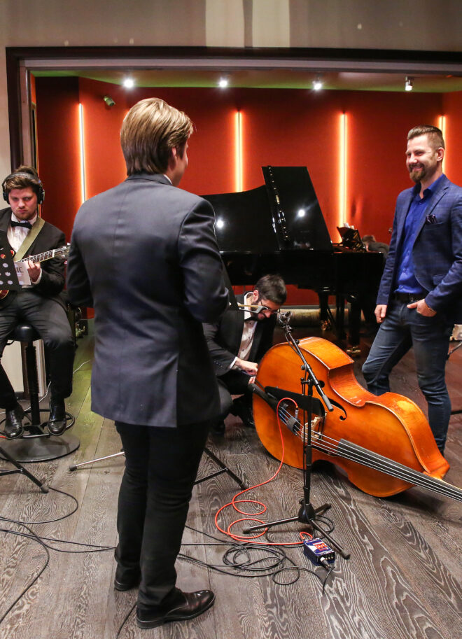 Запись на студии с Jazz Band